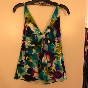 Halter tankini with ruffles size 18